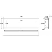 Kominek elektryczny Aflamo Diamond 153 (152x45x17 см)