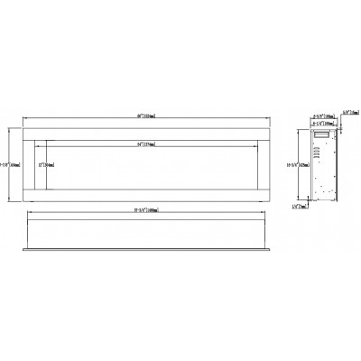 Kominek elektryczny Aflamo Diamond 153 (152x45x17 см) Kominek elektryczny Aflamo Diamond 153 (152x45x17 см)