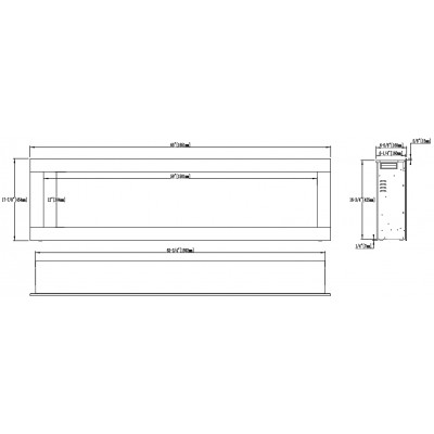 Kominek elektryczny Aflamo Diamond 165 (165x45x17 см) Kominek elektryczny Aflamo Diamond 165 (165x45x17 см)
