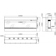 Kominek elektryczny Aflamo Imperial 43 (110x49x20 см)