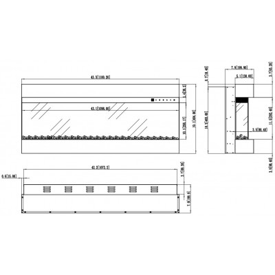 Kominek elektryczny Aflamo Imperial 43 (110x49x20 см) Kominek elektryczny Aflamo Imperial 43 (110x49x20 см)
