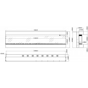 Kominek elektryczny Aflamo Imperial 72 (183x49x20 см)