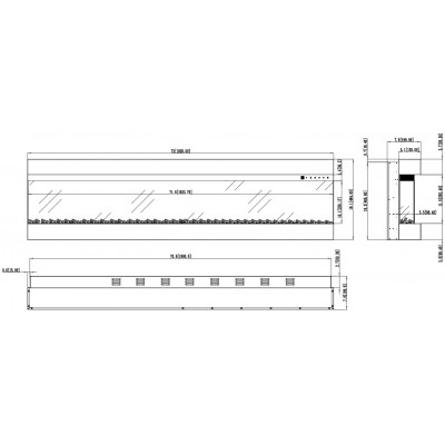 Kominek elektryczny Aflamo Imperial 72 (183x49x20 см) Kominek elektryczny Aflamo Imperial 72 (183x49x20 см)