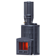 Żeliwny piec do sauny AVANGARD ZK 40 (P2) Huragan w kratce okrągłej