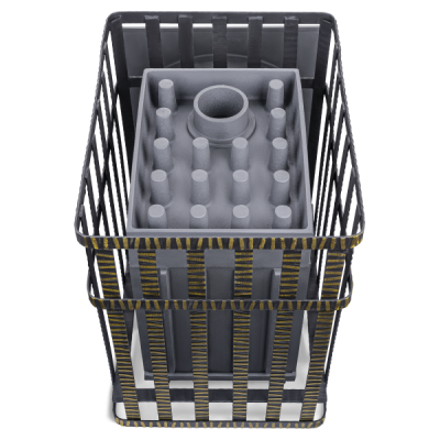 Piec żeliwny do sauny Groza 24 (P) 2 w ruszcie Piec żeliwny do sauny Groza 24 (P) 2 w ruszcie