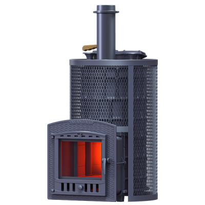 Żeliwny piec do sauny AVANGARD ZK 40 (P2) Huragan w kratce okrągłej Żeliwny piec do sauny AVANGARD ZK 40 (P2) Huragan w kratce okrągłej