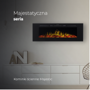 Kominek elektryczny Aflamo Majestic 39 (77x63x14 см)