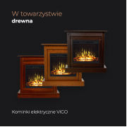 Kominek elektryczny Aflamo Vigo biały