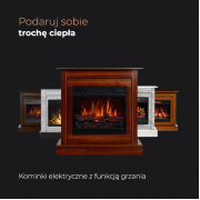 Kominek elektryczny Aflamo Vigo biały