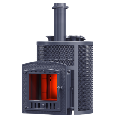 Żeliwny piec do sauny AVANGARD ZK 35 (P2) Hurricane w kratce okrągłej Żeliwny piec do sauny AVANGARD ZK 35 (P2) Hurricane w kratce okrągłej