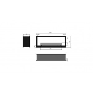 Biokominek Infire 2 SIDE 1200