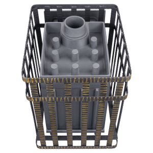 Piec żeliwny do sauny Groza 18 (P) 2 w ruszcie