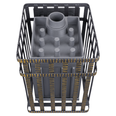 Piec żeliwny do sauny Groza 18 (P) 2 w ruszcie Piec żeliwny do sauny Groza 18 (P) 2 w ruszcie