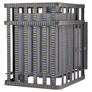 Piec żeliwny do sauny Groza 18 (P) 2 w ruszcie