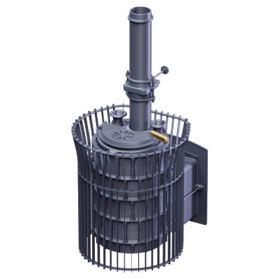 Piec żeliwny do sauny AVANGARD ZK 25 (P2) Huragan w siatce Tulip Piec żeliwny do sauny AVANGARD ZK 25 (P2) Huragan w siatce Tulip