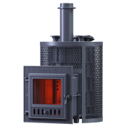 Piec żeliwny do sauny AVANGARD ZK 25 (M) Hurricane siatka okrągła