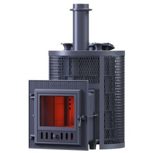 Piec żeliwny do sauny AVANGARD ZK 25 (M) Hurricane siatka okrągła