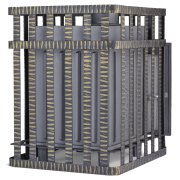 Piec żeliwny do sauny Groza 24 (M) w ruszcie