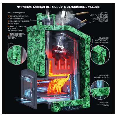 Komplet do sauny Thunder 50 (P2) President (1200/50) Serpentine Komplet do sauny Thunder 50 (P2) President (1200/50) Serpentine