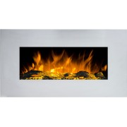 Kominek elektryczny Aflamo Albion 42 srebrny (110x49x14 см)