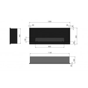 Biokominek Infire INSIDE L800V1