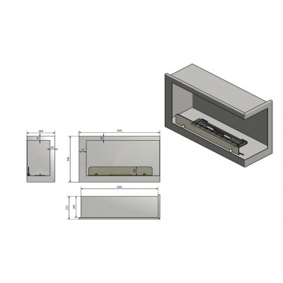Biokominek Infire INSIDE P800V1 Biokominek Infire INSIDE P800V1