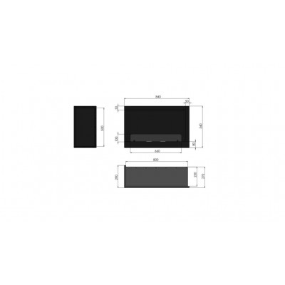 Biokominek Infire INSIDE L800V1 Biokominek Infire INSIDE L800V1