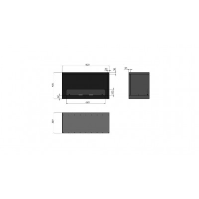 Biokominek Infire INSIDE L800V2 Biokominek Infire INSIDE L800V2