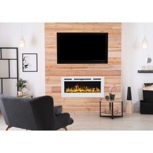 Kominek elektryczny Aflamo Majestic 26 biały (66x42x12 см)