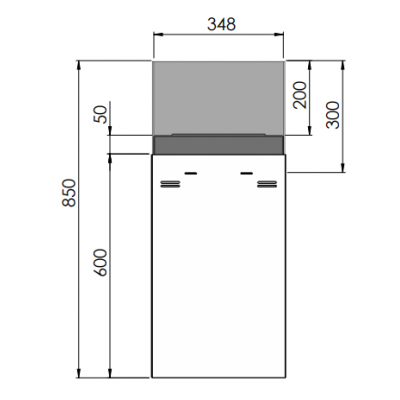 Biokominek Infire INSTATE 850 Biokominek Infire INSTATE 850
