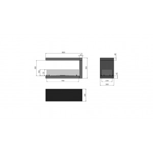 Biokominek Infire INSIDE U800