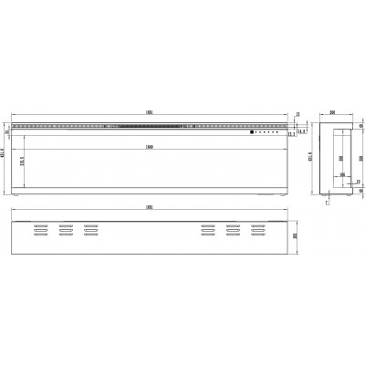 Kominek elektryczny Aflamo Unique 166 (165x44x20см) Kominek elektryczny Aflamo Unique 166 (165x44x20см)
