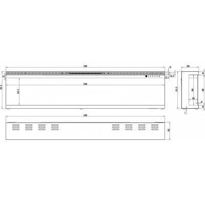Kominek elektryczny Aflamo Unique 183 (183x44x20см) Kominek elektryczny Aflamo Unique 183 (183x44x20см)