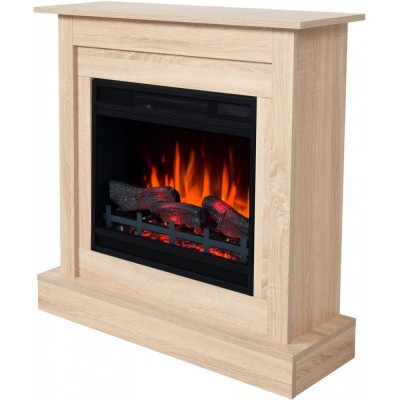  Kominki elektryczne z obudową kamienne